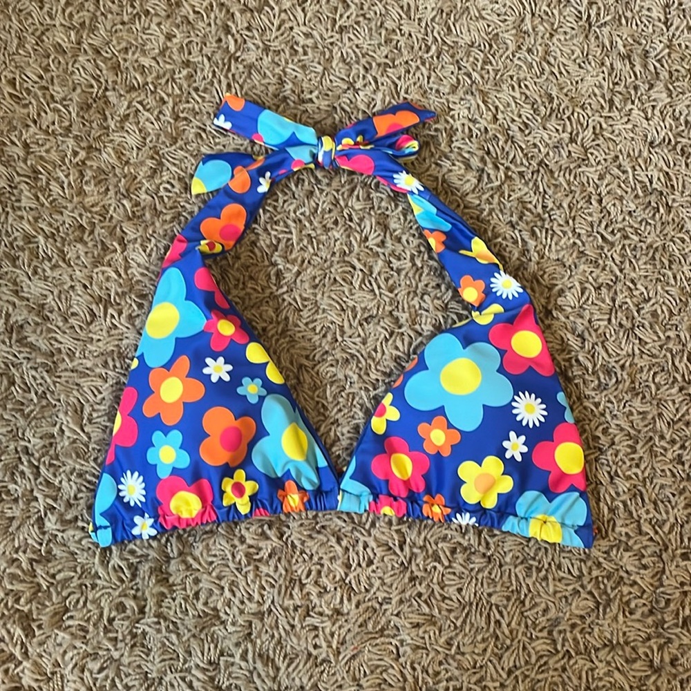 Floral swim top